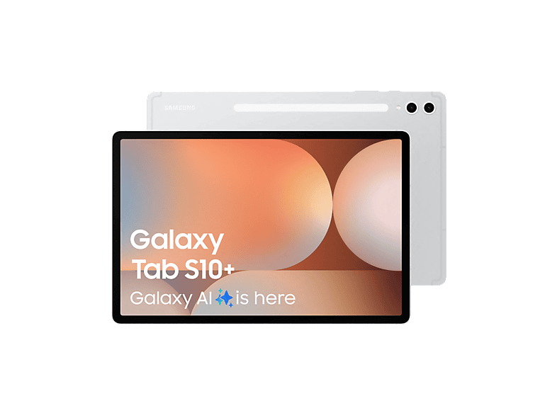 image-1024-1-1.png SAMSUNG Galaxy Tab S10+ X820, Tablet, 512 GB, 12,4 Zoll, silber – Bild 1