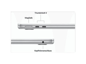 APPLE MacBook Air (2025), MC654D/A - 13,6 Zoll - Apple M4 - 24 GB - 512 GB - macOS – Bild 6