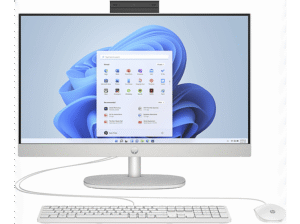 HP HP 24-cr0006ng 60.45cm 23.8Zoll FHD AMD Ryzen 5 7520U 16GB 512GB SSD UMA W11H Shell - 16 GB, AIO mit 23,8 Zoll Display, AMD Ryzen™ 5 Prozessor, 16 GB RAM, 512 GB SSD SSD, weiß