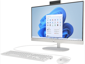 HP HP 24-cr0006ng 60.45cm 23.8Zoll FHD AMD Ryzen 5 7520U 16GB 512GB SSD UMA W11H Shell - 16 GB, AIO mit 23,8 Zoll Display, AMD Ryzen™ 5 Prozessor, 16 GB RAM, 512 GB SSD SSD, weiß – Bild 2