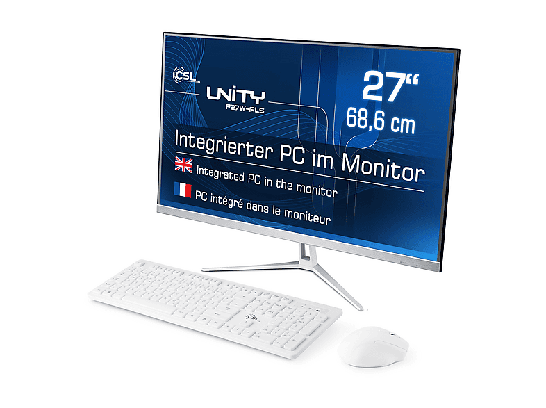 image-1198-1.png CSL Unity F27W-ALS, All-in-One-PC mit 27 Zoll Display, 32 GB RAM, 512 GB SSD, Weiß – Bild 1
