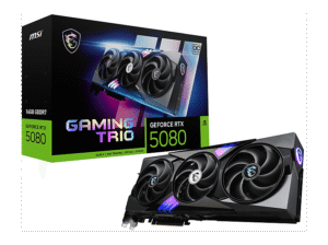 MSI GEFORCE RTX 5080 16G GAMING TRIO OC (NVIDIA, Gaming Grafikkarte)