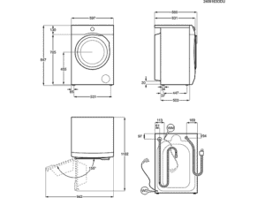 AEG LR8EW75400 8000 Waschmaschine (10,0 kg, 1351 U/Min., A, Ja) – Bild 2