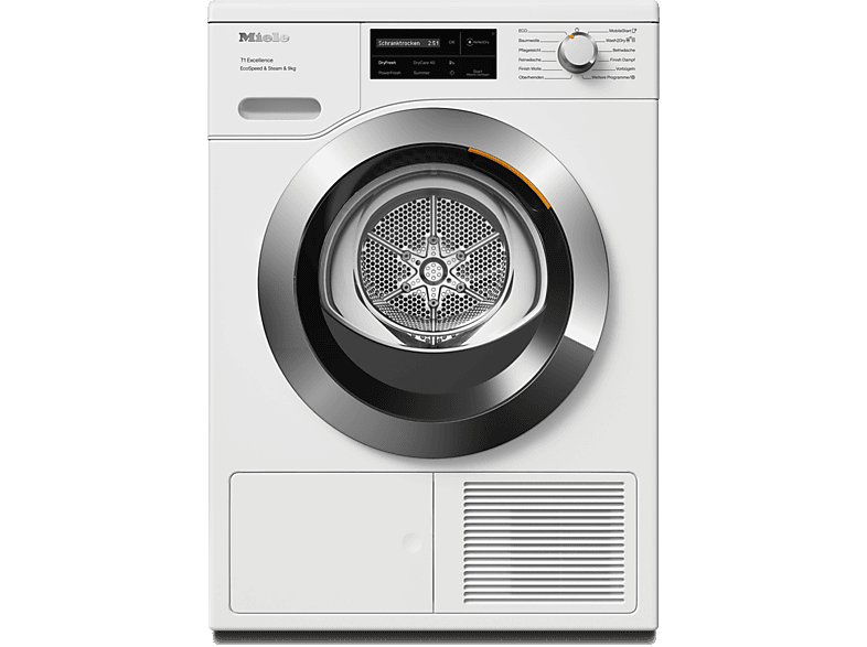 image-1579-1.png MIELE TEL785WP Steam&9kg Wärmepumpentrockner T1 Chrome Edition (9 kg, Lotosweiß) – Bild 1
