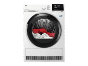 AEG TR8T60685 Wärmepumpentrockner Serie 8000 AbsoluteCare® mit Trommelsteuerung (8 kg, Weiß / Schwarz / Weiß)