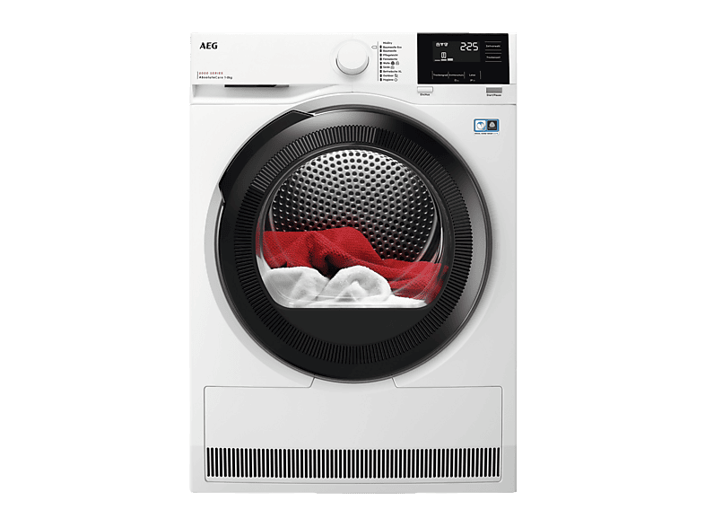 image-1591-1.png AEG TR8T60685 Wärmepumpentrockner Serie 8000 AbsoluteCare® mit Trommelsteuerung (8 kg, Weiß / Schwarz / Weiß) – Bild 1