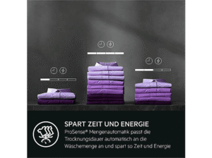 AEG TR8T60685 Wärmepumpentrockner Serie 8000 AbsoluteCare® mit Trommelsteuerung (8 kg, Weiß / Schwarz / Weiß) – Bild 5