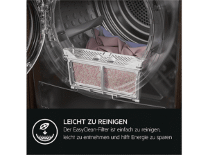AEG TR8T60685 Wärmepumpentrockner Serie 8000 AbsoluteCare® mit Trommelsteuerung (8 kg, Weiß / Schwarz / Weiß) – Bild 6