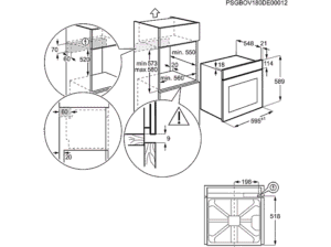 AEG TR6PB51ZSB, Einbaubackofen (Einbaugerät, 72 l, 596 mm breit), 6000 – Bild 3