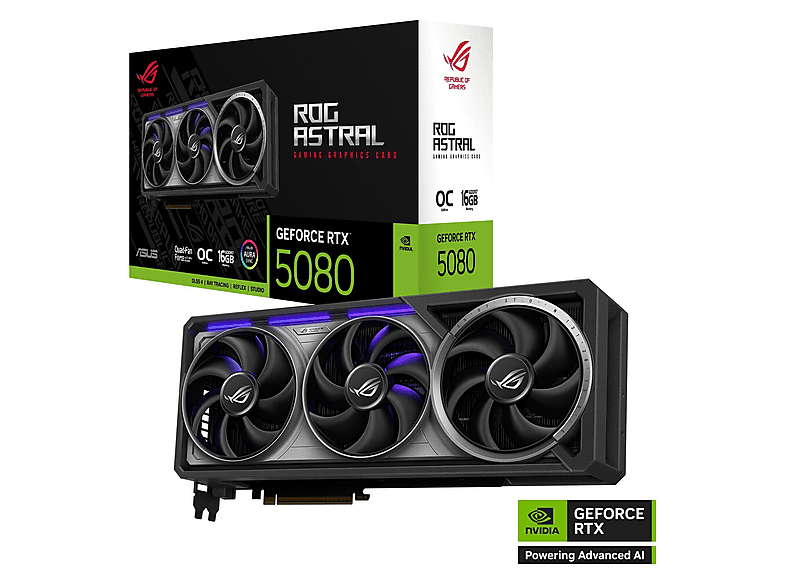 image-163.png ASUS ROG-ASTRAL-RTX5080-O16G-GAMING (NVIDIA, Grafikkarte) – Bild 1