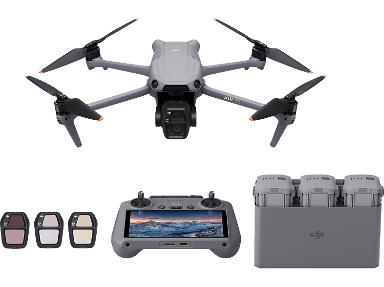 image-1675.png DJI Air 3S Fly More Combo (DJI RC 2) Mini-Kameradrohne, Grau – Bild 1