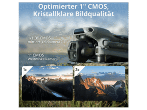 DJI Air 3S Fly More Combo (DJI RC 2) Mini-Kameradrohne, Grau – Bild 2