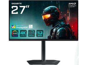 GIGABYTE MO27U2 OLED 4K UHD 27 Zoll UHD 4K Monitor (0,03 ms Reaktionszeit  , 240 Hz nativ)