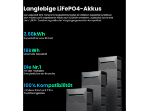 ANKER BP2700 Erweiterungsakku Solarspeicher 2,68kWh Powerbank – Bild 2