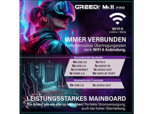 GREED MK2 Pro AMD - 32GB RAM, Gaming PC mit AMD Ryzen™ 7 Ryzen 7 5700X Prozessor, 32 GB RAM, 1 TB SSD, NVIDIA GeForce RTX™ 5070, Windows 11 Pro – Bild 5