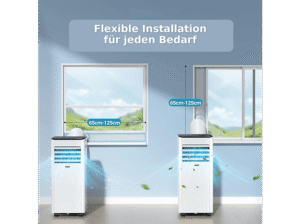 JUNG RAKS PRO AIR 9 9000BTU mobiles Klimagerät Weiß (Max. Raumgröße: 20 m², EEK: A) – Bild 2