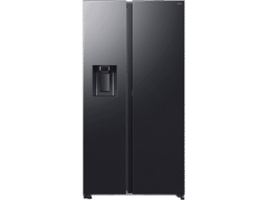 SAMSUNG RS80F66KBFEF RS80F Side-by-Side (634 l, B, 1784 mm hoch, Premium Black Steel)