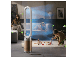 DYSON Find+Follow™ Purifier Cool PC3, Ventilator, Luftreiniger Weiß/Gold (40 Watt, Raumgröße: 27 m², HEPA H13) – Bild 6