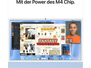 APPLE iMac (2024), MCR24D/A, All-in-One PC mit 23.5 Zoll Display, Apple M4 Chip, 24 GB RAM, 10-Core GPU, 512 GB SSD, Silber – Bild 5