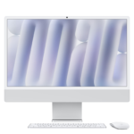 APPLE iMac (2024), MWUV3D/A, All-in-One PC mit 23.5 Zoll Display, Apple M4 Chip, 16 GB RAM, 10-Core GPU, 512 GB SSD, Silber