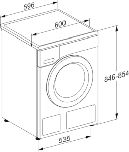 MIELE WTI360 WPM PWash 8/5 kg Waschtrockner (8 kg / 5 kg, 1600 U/Min.) – Bild 2