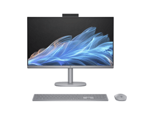 HP OmniStudio X 27-cs0770ng, All in One PC mit 27 Zoll Display, Intel® Core™ Ultra 7 Prozessor, 32 GB RAM, 1000 GB SSD, Silber