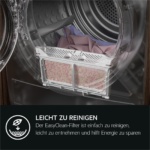 AEG TR9XW80880 Wärmepumpentrockner Serie 9000X mit AbsoluteCare® Pro-Technologie (8,0 kg, Weiß) – Bild 4