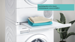 SIEMENS WQ45G2D00 Wärmepumpentrockner iQ500 (9,0 kg, Weiß) – Bild 6