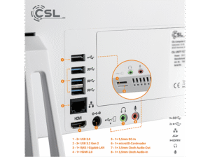 CSL Unity F27W-ALS, All-in-One-PC mit 27 Zoll Display, 16 GB RAM, 2000 GB SSD, Weiß – Windows 11 Home – Bild 4