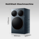 HAIER HAMQD 410CBL9GN-84, 3 Trommeln MultiWash Waschmaschine (10 kg, 1330 U/Min., A) – Bild 2