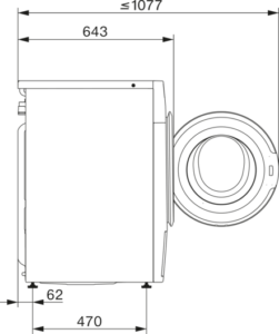 MIELE WWA120 WCS 8kg Active W1 White Edition Waschmaschine (8 kg, 1400 U/Min., A, Flusenfilter, Fremdkörperfilter) – Bild 6
