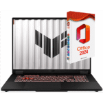 ASUS TUF 18", Nvidia RTX 5060, MS Office 2024 Pro, Notebook, mit 18 Zoll Display, AMD Ryzen™ 7,260 Prozessor, 16 GB RAM, 1000 GB SSD, NVIDIA GeForce RTX™ 5060, Schwarz, Windows 11 Pro