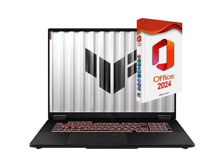 image-6-2-1.png ASUS TUF 18", Nvidia RTX 5060, MS Office 2024 Pro, Notebook, mit 18 Zoll Display, AMD Ryzen™ 7,260 Prozessor, 16 GB RAM, 1000 GB SSD, NVIDIA GeForce RTX™ 5060, Schwarz, Windows 11 Pro – Bild 1