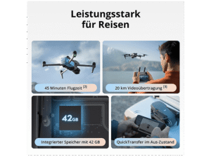DJI Air 3S Fly More Combo (DJI RC-N3) Mini-Kameradrohne, Grau – Bild 6