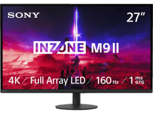 SONY SDM-27U9M2
 INZONE M9II 27 Zoll  UHD 4K  Gaming Monitor  1 ms Reaktionszeit 160 Hz