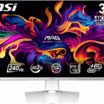 MSI MPG 321URXWDE QD-OLED 31,5 Zoll  UHD 4K  Gaming Monitor  0,03 ms Reaktionszeit 240 Hz