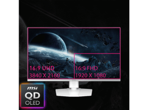MSI MPG 321URXWDE QD-OLED 31,5 Zoll  UHD 4K  Gaming Monitor  0,03 ms Reaktionszeit 240 Hz – Bild 2