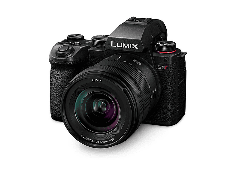 image-690-1.png PANASONIC DC-S 5 II KE KIT 20-60MM VOLLFORMAT Hybrid-Systemkamera mit Objektiv 20-60 mm, 7,6 cm Display Touchscreen, WLAN – Bild 1