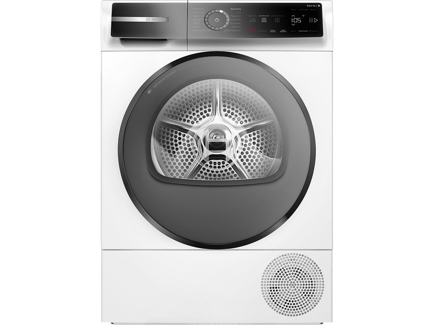 image-805.jpg BOSCH WQB246D41 Wärmepumpentrockner Serie 8 (9,0 kg, Weiß) – Bild 1