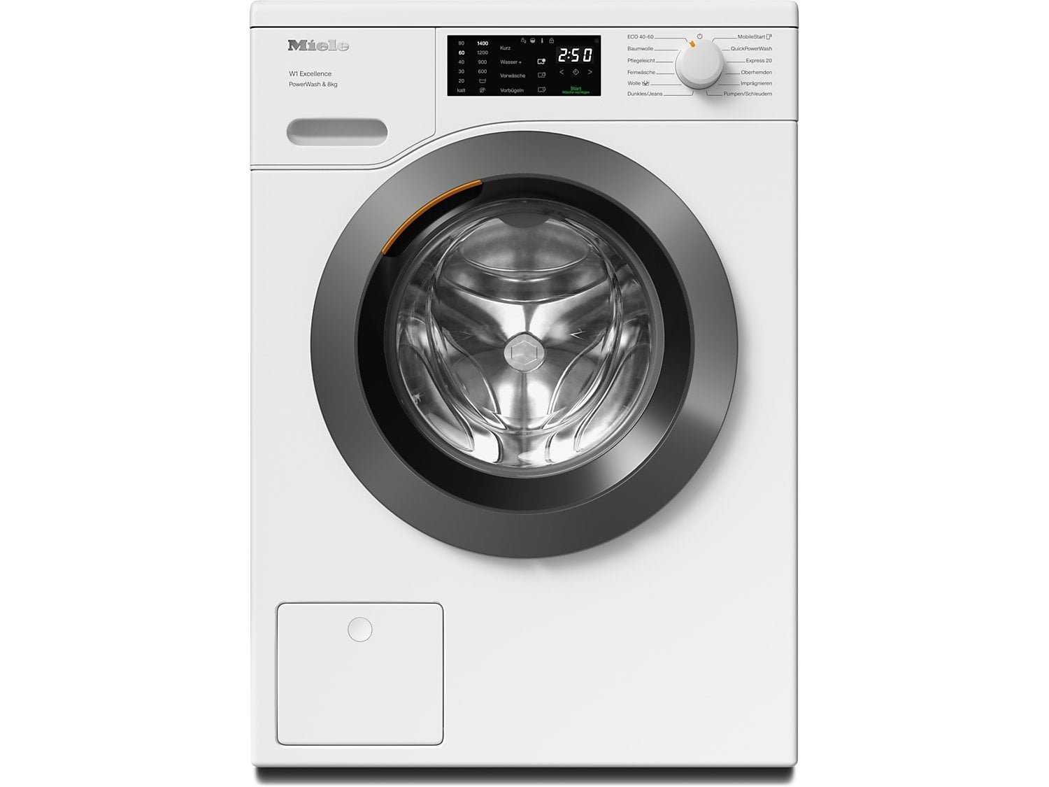image-848.jpg MIELE WEB365 WPS PWash&8kg W1 Chrome Edition Waschmaschine (8 kg, 1400 U/Min., A, Flusenfilter, Fremdkörperfilter) – Bild 1