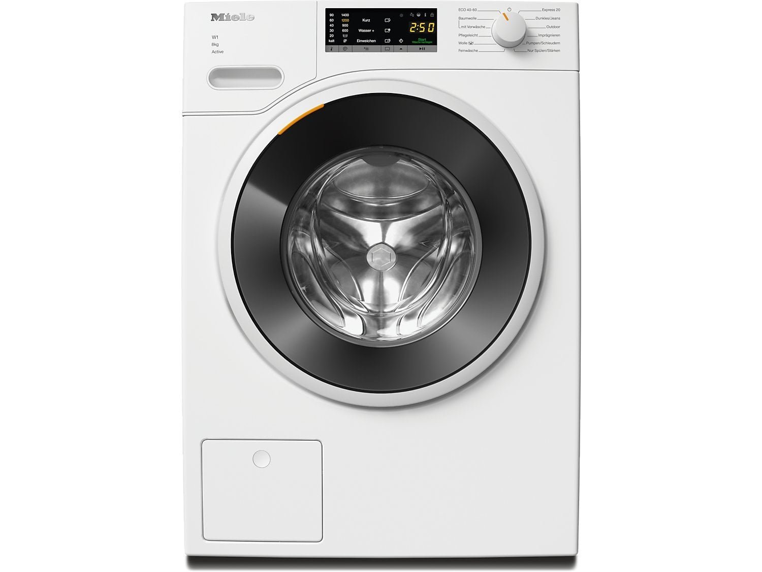 image-911.jpg MIELE WWA120 WCS 8kg Active W1 White Edition Waschmaschine (8 kg, 1400 U/Min., A, Flusenfilter, Fremdkörperfilter) – Bild 1