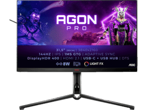 AOC AG324UX 31,5 Zoll  UHD 4K  Gaming Monitor  1 ms Reaktionszeit 144 Hz