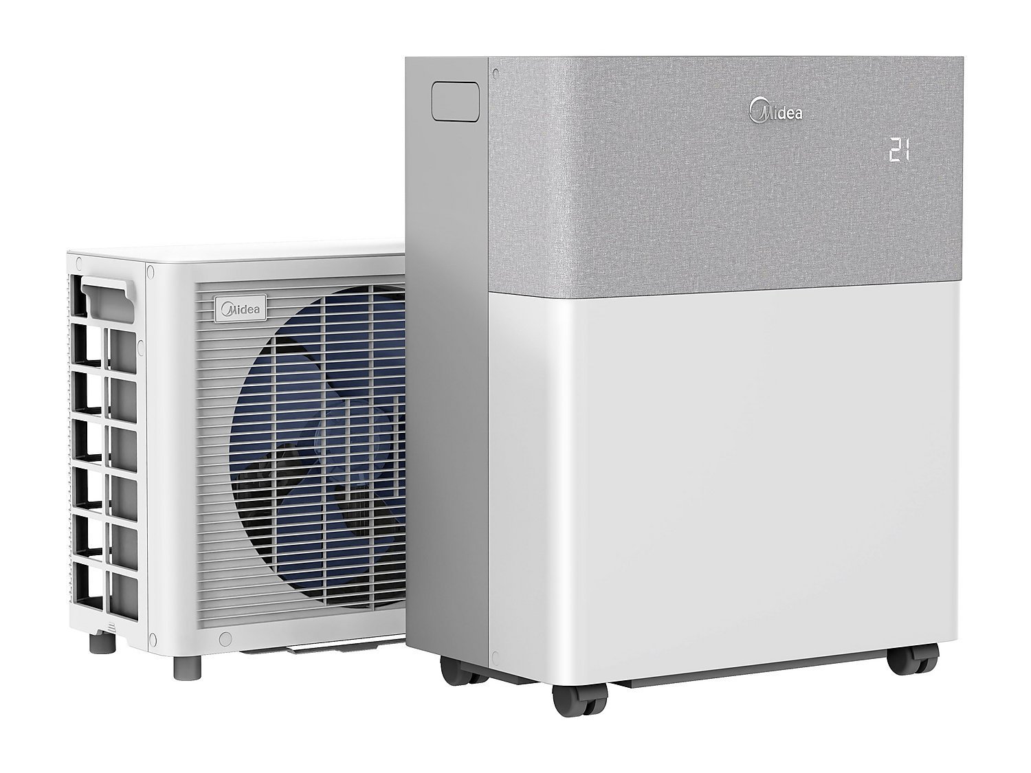 sh_4048164116478_0.jpg MIDEA PortaSplit Klimaanlage Weiß / Grau (Max. Raumgröße: 42 m², EEK: A++) – Bild 1
