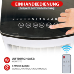 JUNG LIFEAIR ohne Abluftschlauch Klimagerät Mobil Weiß (Max. Raumgröße: 20 m², EEK: A) – Bild 4