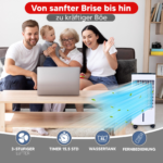 JUNG LIFEAIR ohne Abluftschlauch Klimagerät Mobil Weiß (Max. Raumgröße: 20 m², EEK: A) – Bild 6