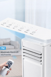 JUNG LIFE AIR 9000BTU mobiles Klimagerät Weiß (Max. Raumgröße: 75 m², EEK: A) – Bild 3