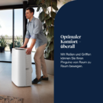 DELONGHI Pinguino PAC AP98 GentleJet, Wohlfühlklima, 3-in1: Kühlung, Entfeuchtung, Ventilation, sanfte Luftverteilung, leises mobiles Klimagerät Weiß/Elfenbeinweiß (Max. Raumgröße: 37,5 m², EEK: A+) – Bild 5
