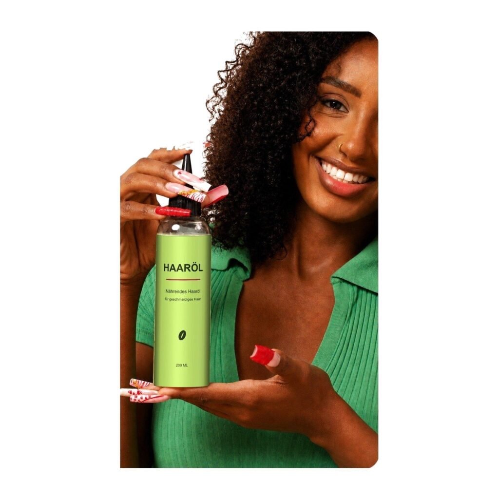 Haaröl mit Distelöl für Locken und krauses Haar, 200 ml