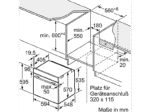 BOSCH HND671LS67 Serie 6/Serie 4, Einbauherdset (Glaskeramikkochfeld, A+, 71 l) – Bild 3