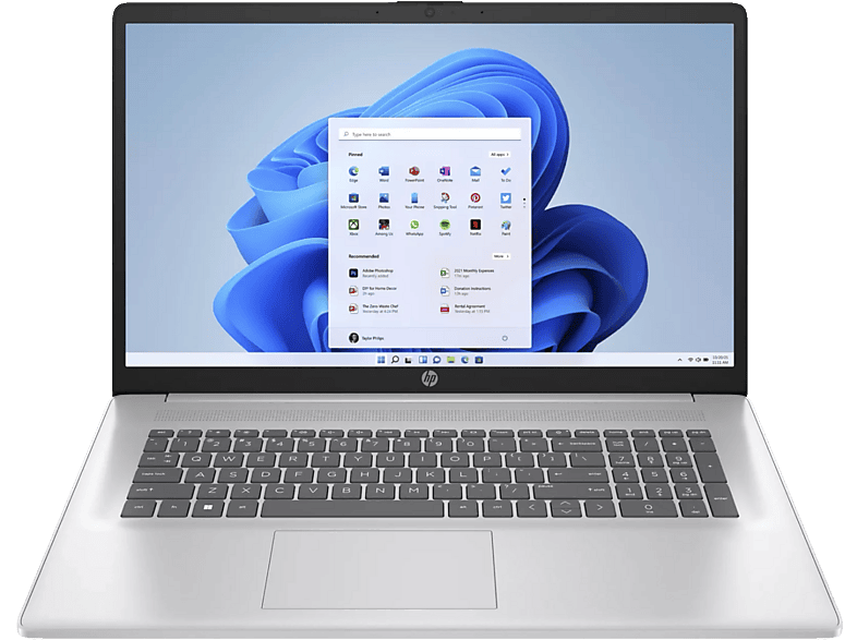 image-1448.png HP | 17.3" | AMD Ryzen 7 7730U | 8 x 4.50 GHz, Notebook, mit 17,3 Zoll Display, AMD Ryzen™ 7,7730U Prozessor, 16 GB RAM, 512 GB SSD, AMD Radeon™ Onboard Graphics, Silber, Windows 11 – Bild 1